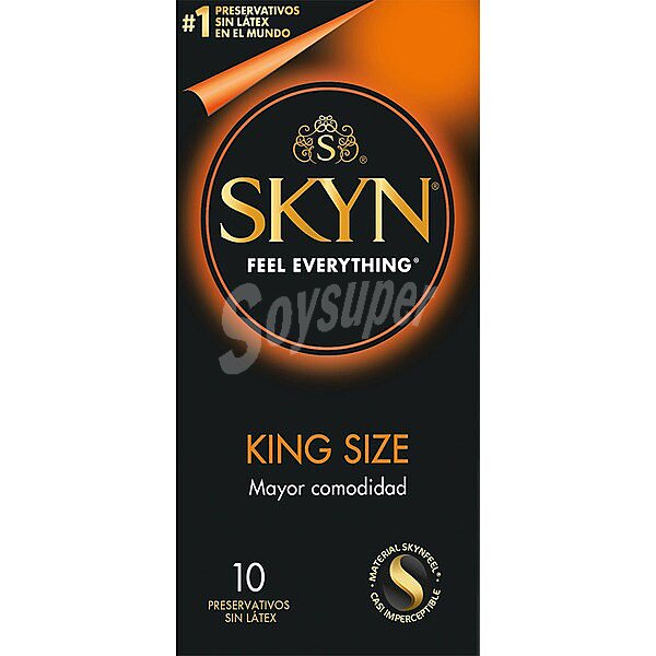 Preservativos sin látex King Size