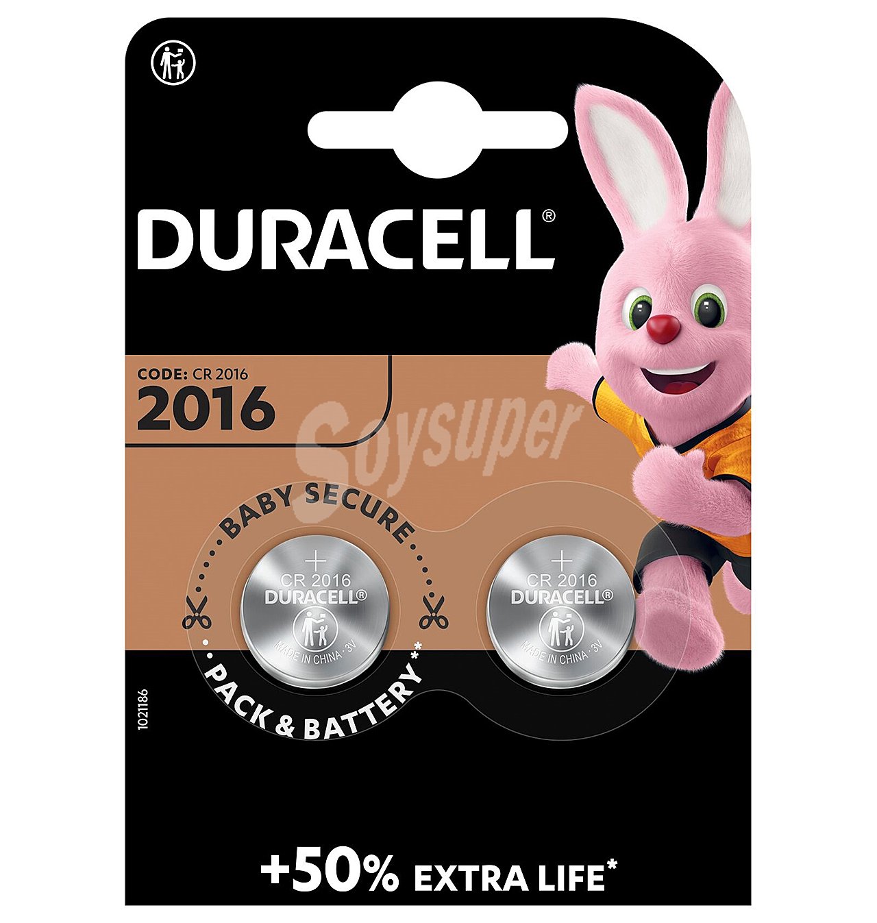 Pilas duracell DL/CR2016