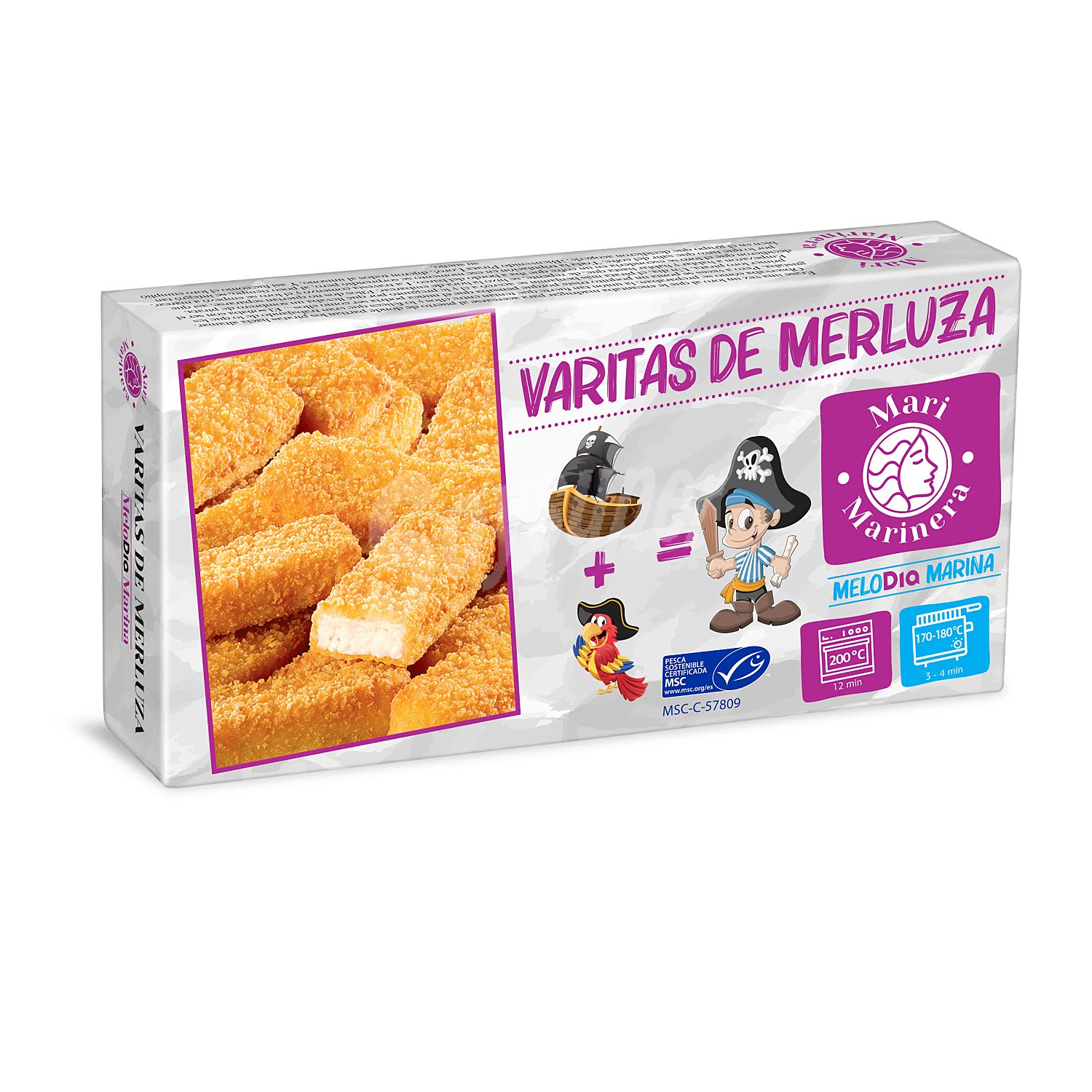 Varitas de merluza MSC Mari Marinera