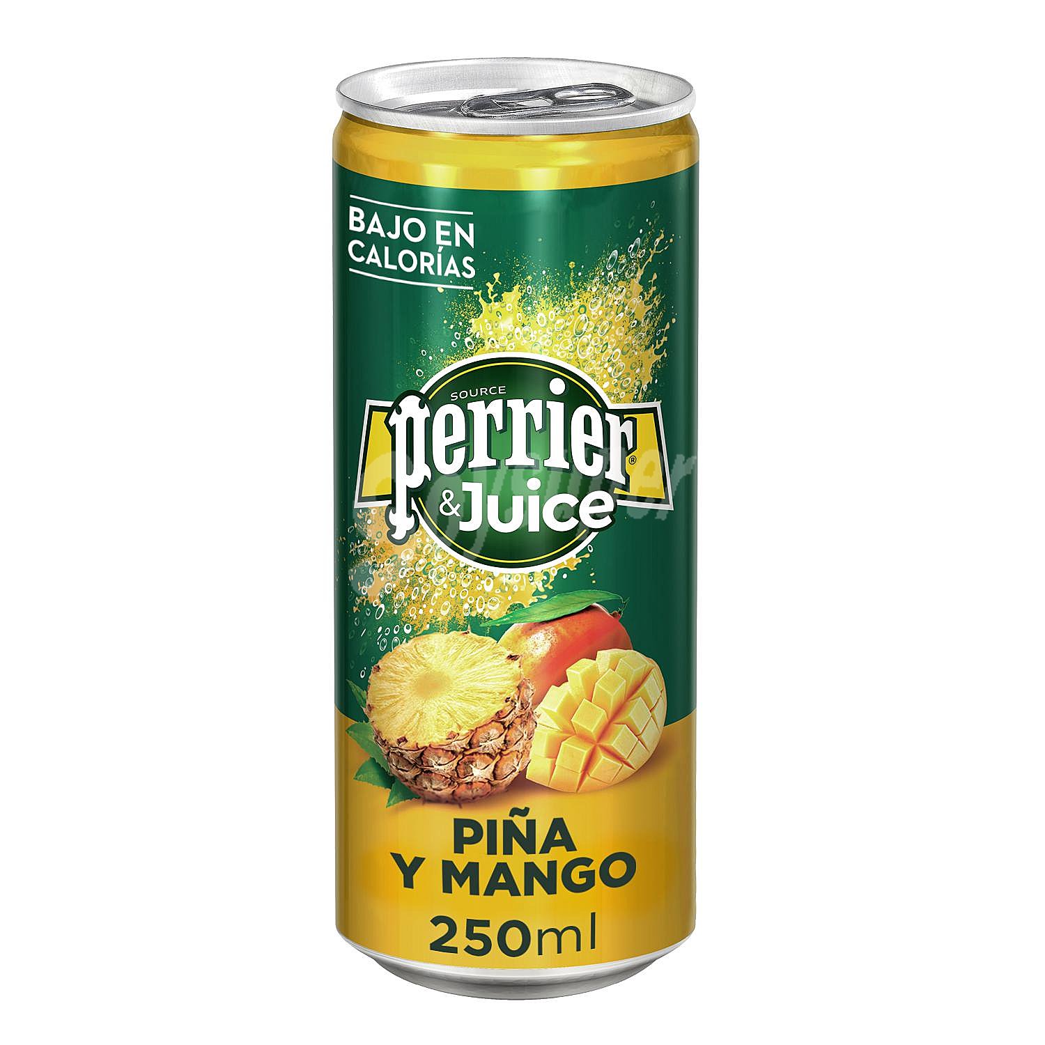 Agua con gas Perrier sabor piña y mango