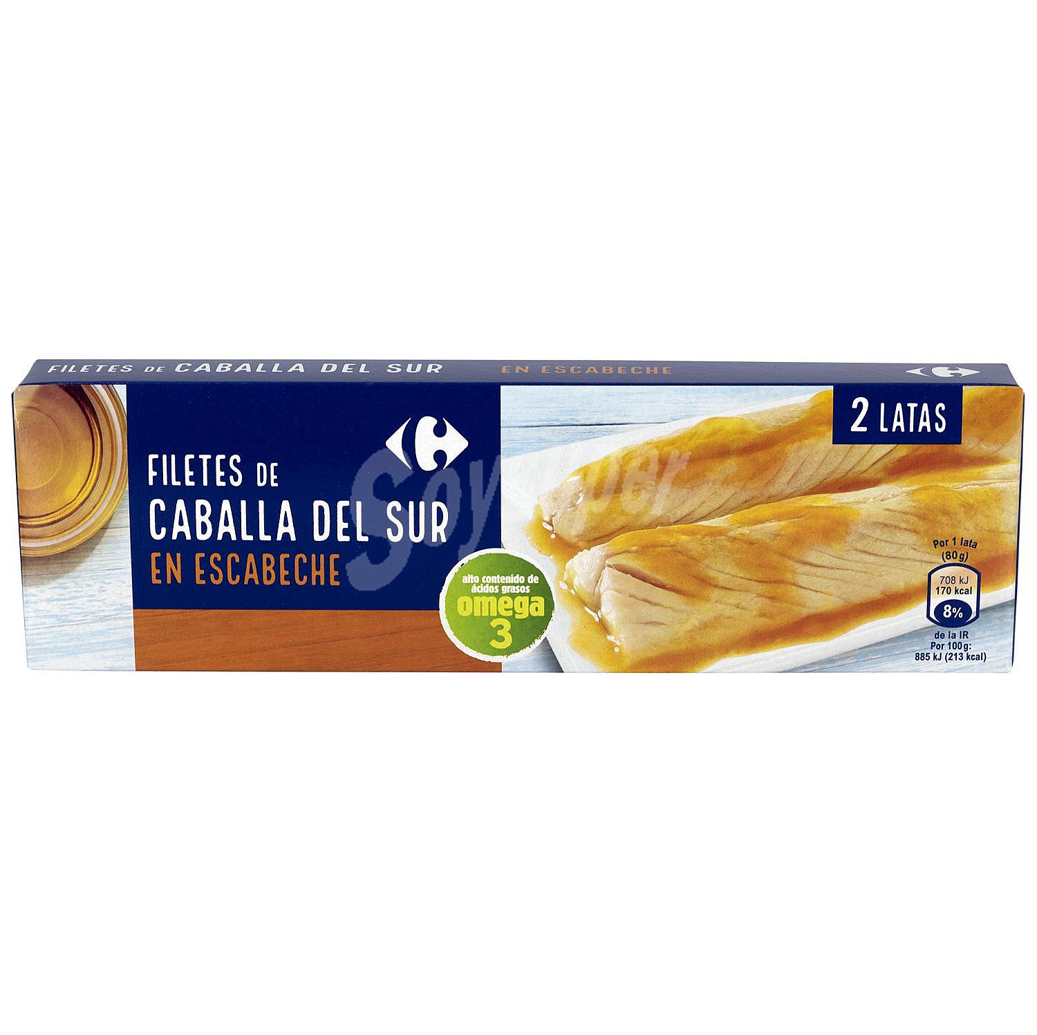 Filetes de caballa del sur en escabeche Carrefour