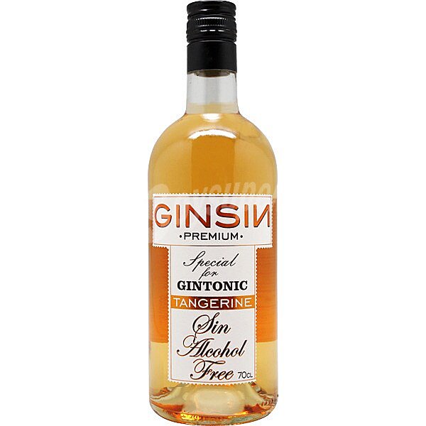 Ginebra sin alcohol tangerine