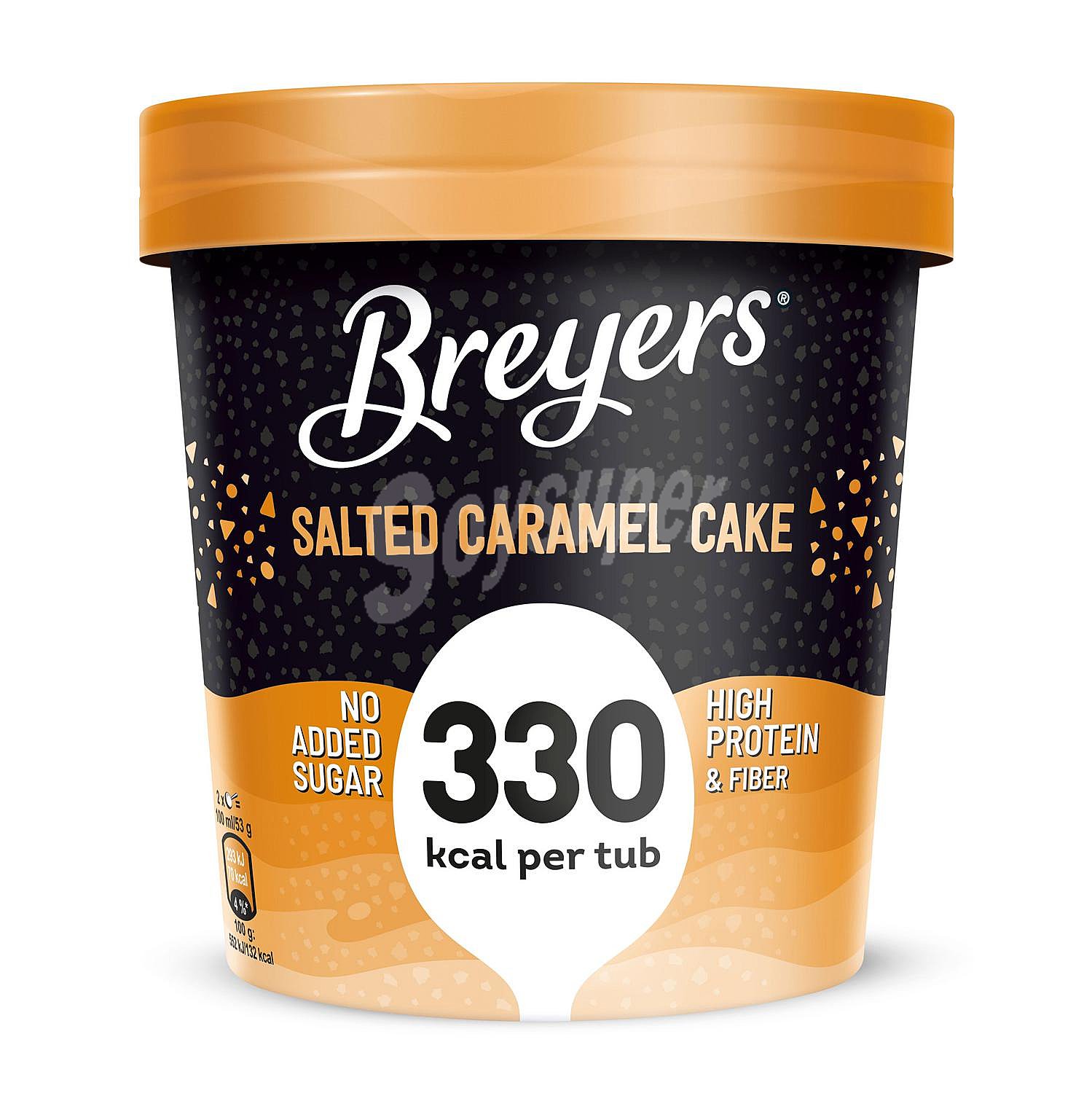 Helado salted caramel cake Breyers