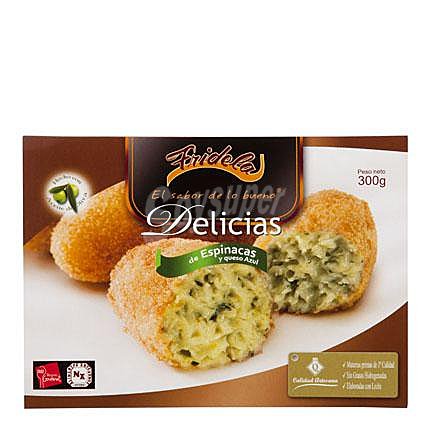 Croquetas de espinacas y roquefort artesanas Fridela