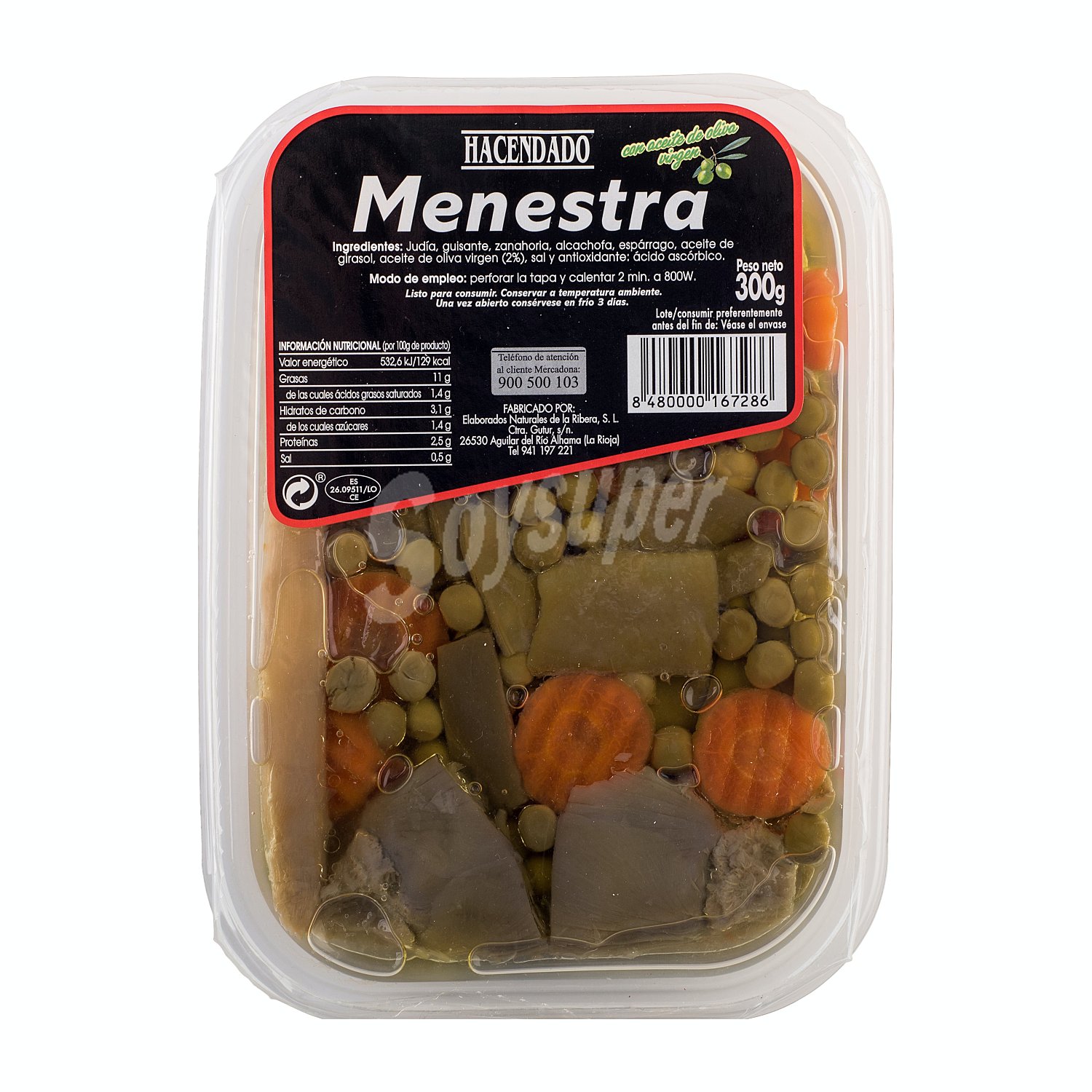 Menestra verdura conserva