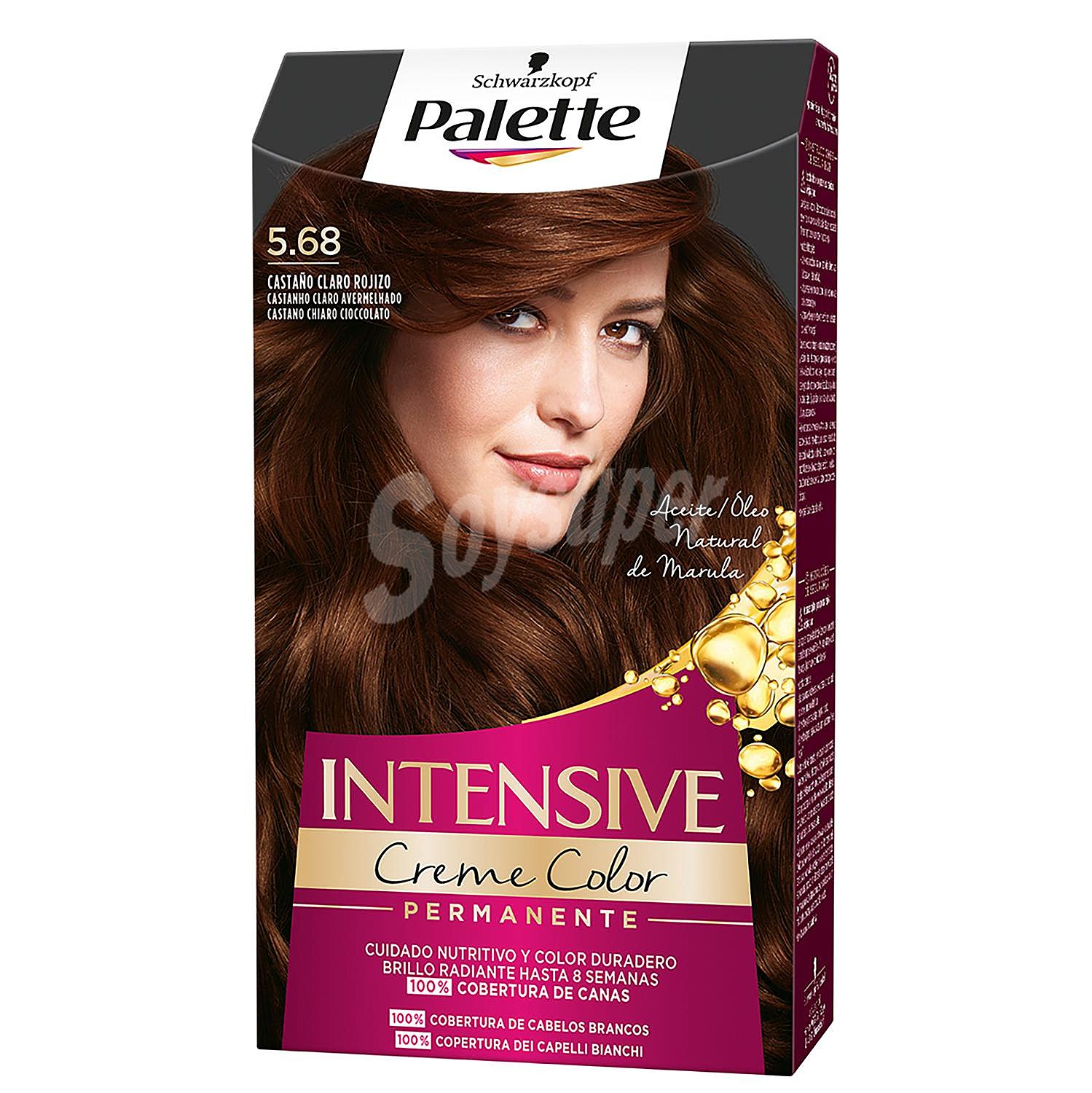 Tinte Intense Color Cream Castaño claro rojizo nº 5.68 coloracion de cuidado intensivo