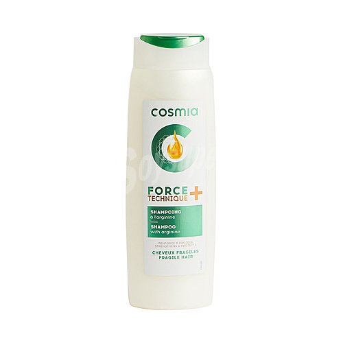 Cosmia Champú fortificante suave, para cabellos frágiles cosmia Force + technique