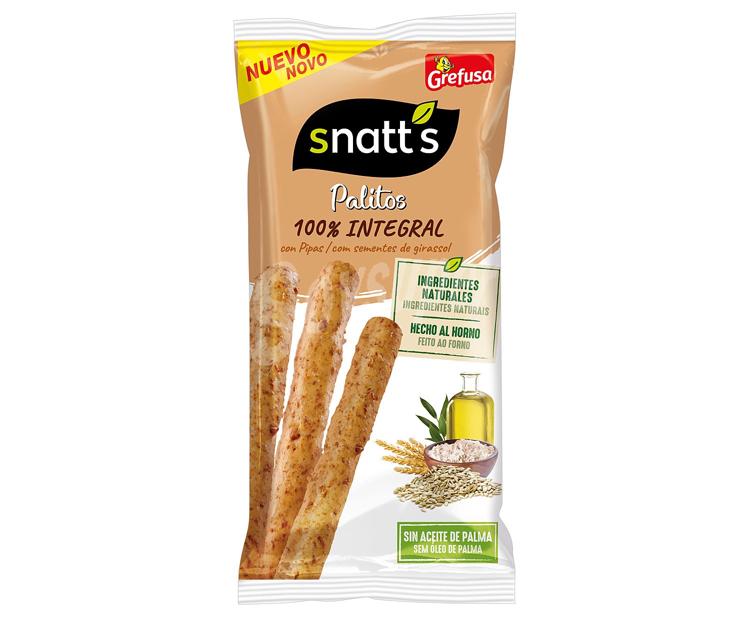 Snatt's Palitos de cereales integrales con pipas snatt's grefusa