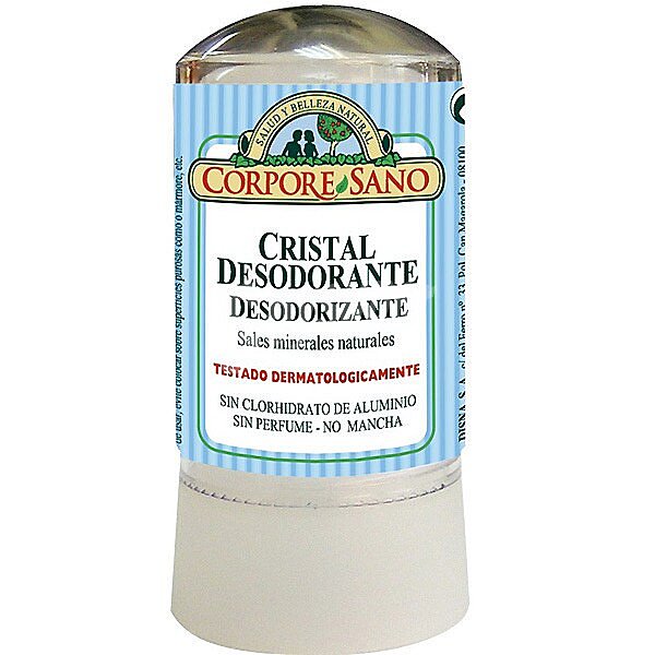 Desodorante cristal desodorizante con sales minerales naturales sistema roll-on 