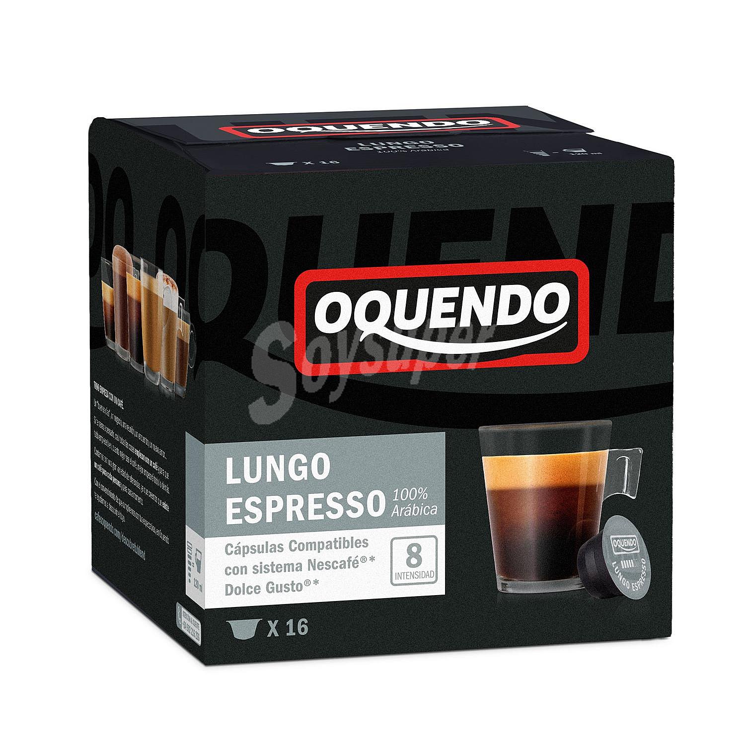 Café lungo espresso en cápsulas Oquendo