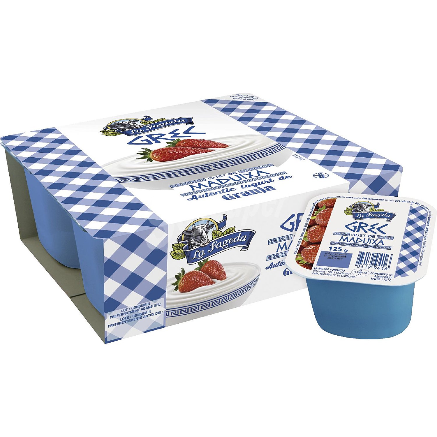 Yogur Griego sabor fresas