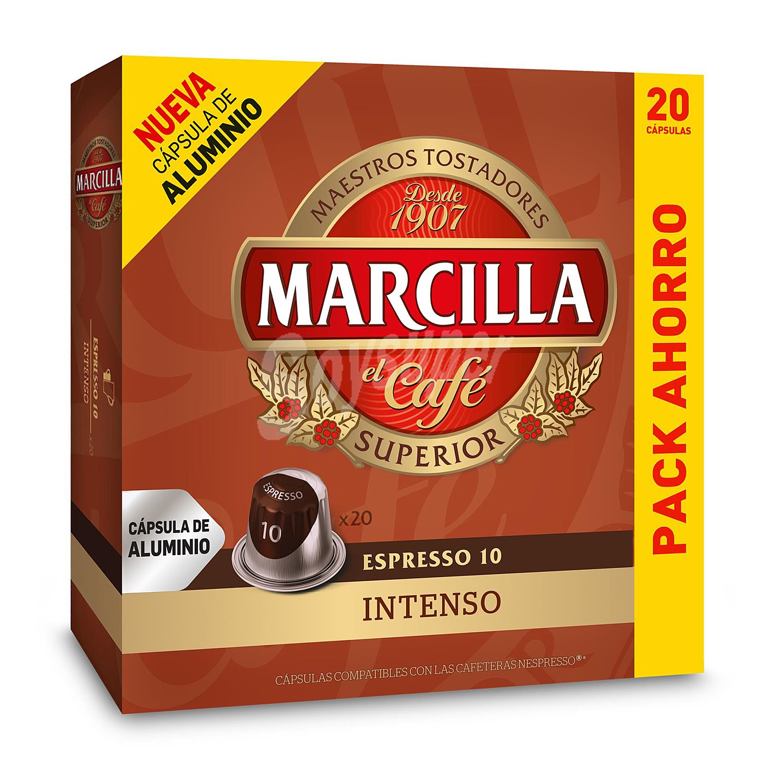 Café intenso 20 cápsulas