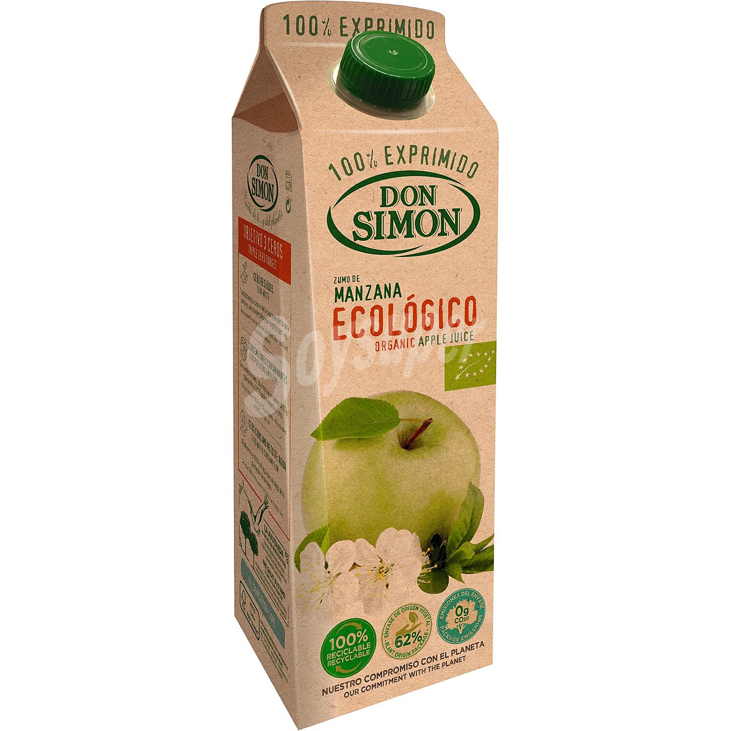 Zumo de manzana ecológico