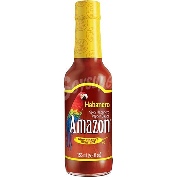 Salsa habanero muy picante Amazon sin gluten