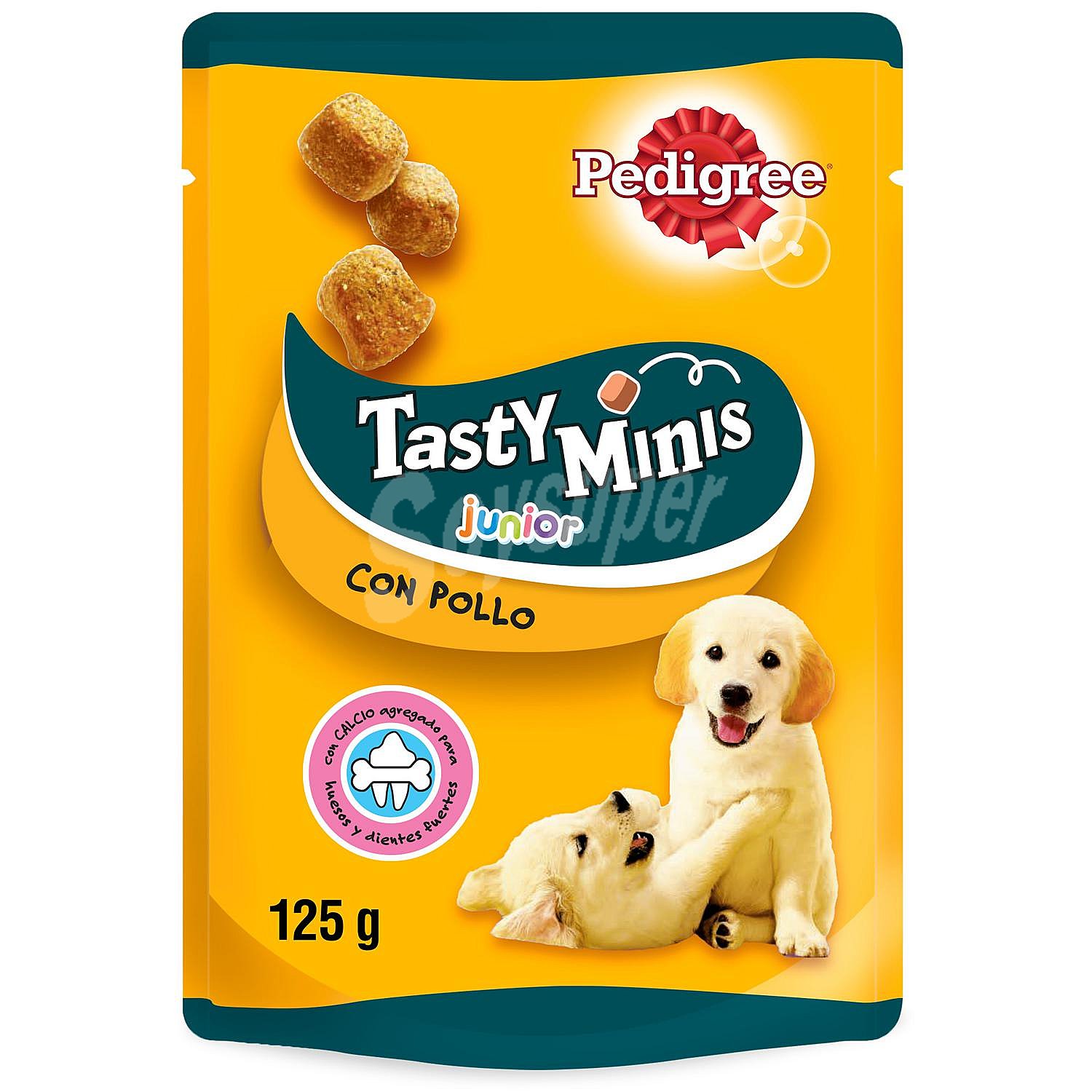 Snacks de pollo para perros cachorros Pedigree Tasty Minis Junior