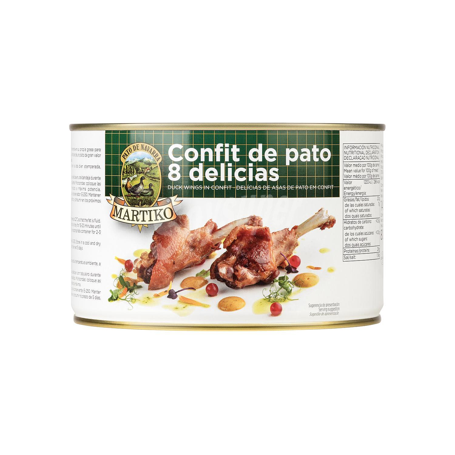 Delicias de pato confitadas Martiko sin gluten