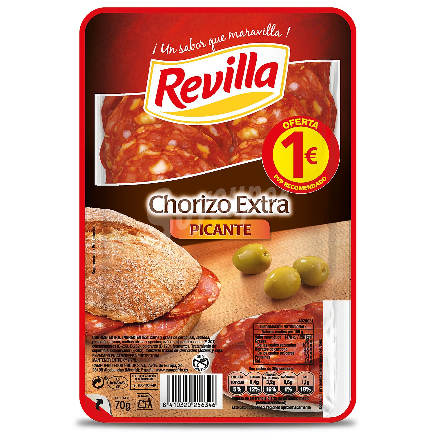 Chorizo extra picante Revilla