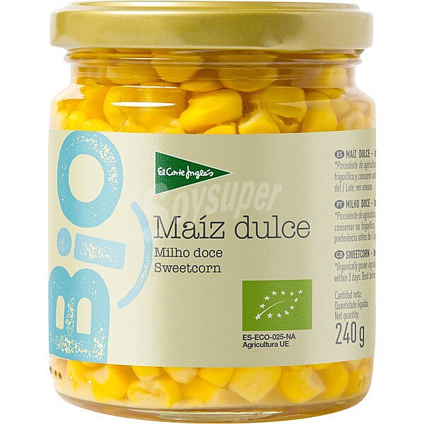 BIO maíz dulce ecológico