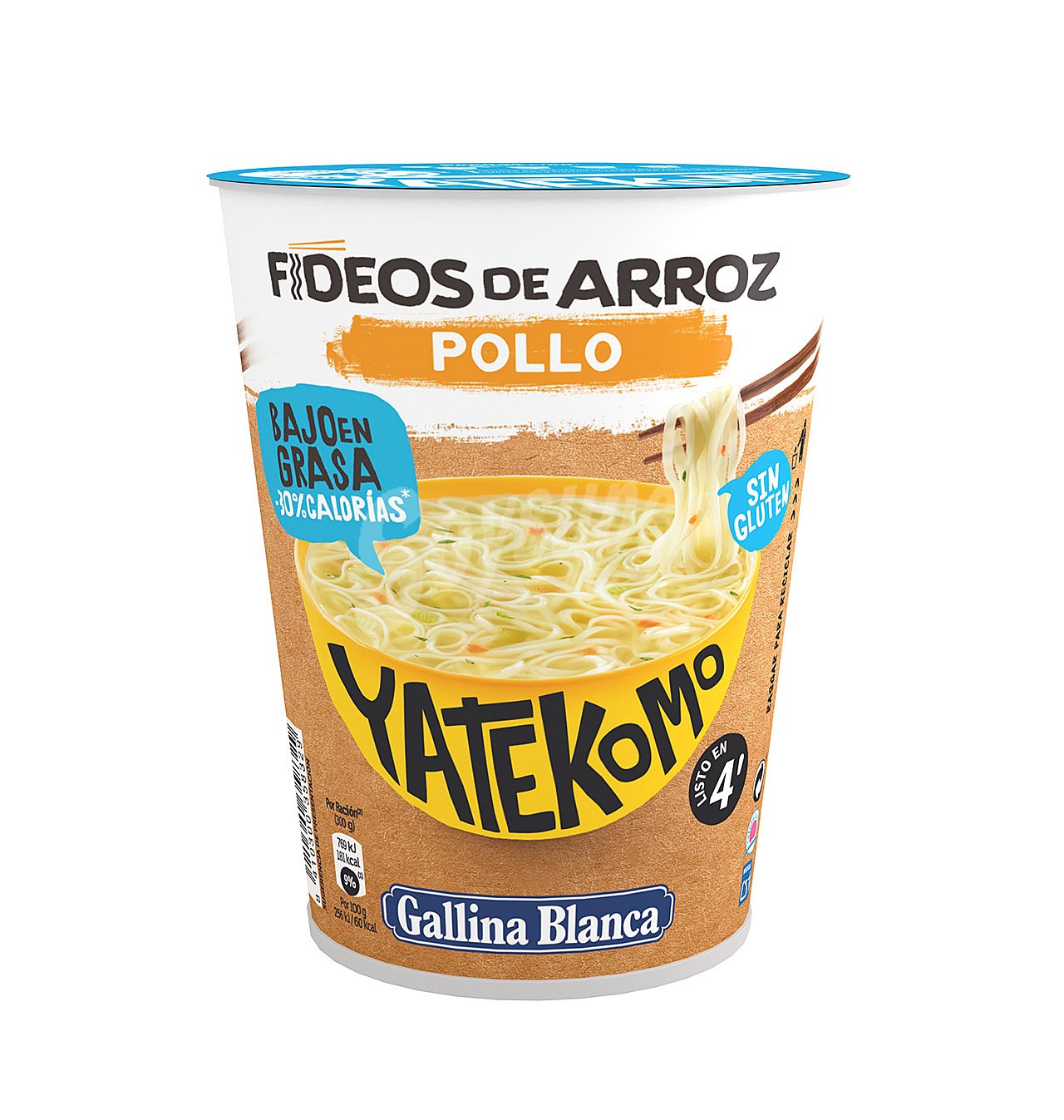 Noodles de arroz sabor a pollo