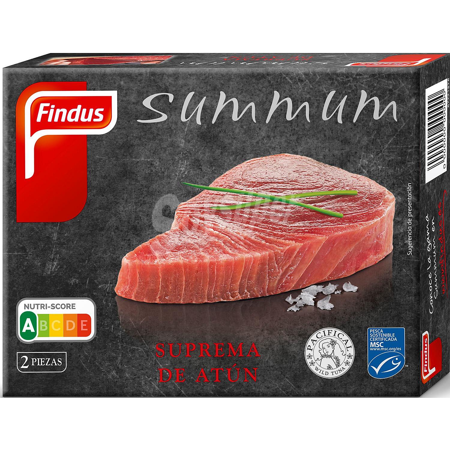 Supremas de atún congelado Findus