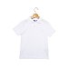 Polo de uniforme manga corta blanco unisex, talla 10