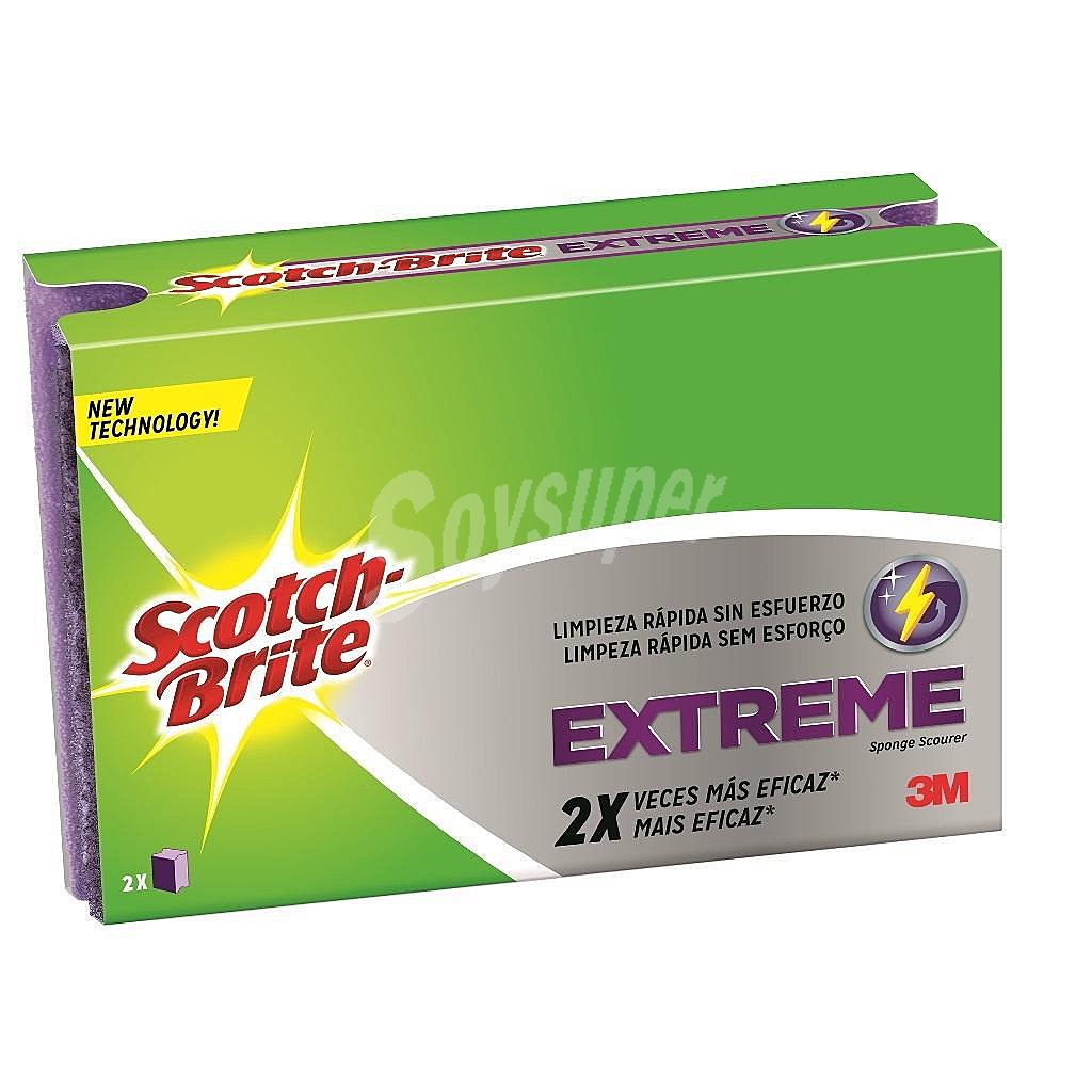 2 Estropajos salvauñas Extreme scotch brite - Morado