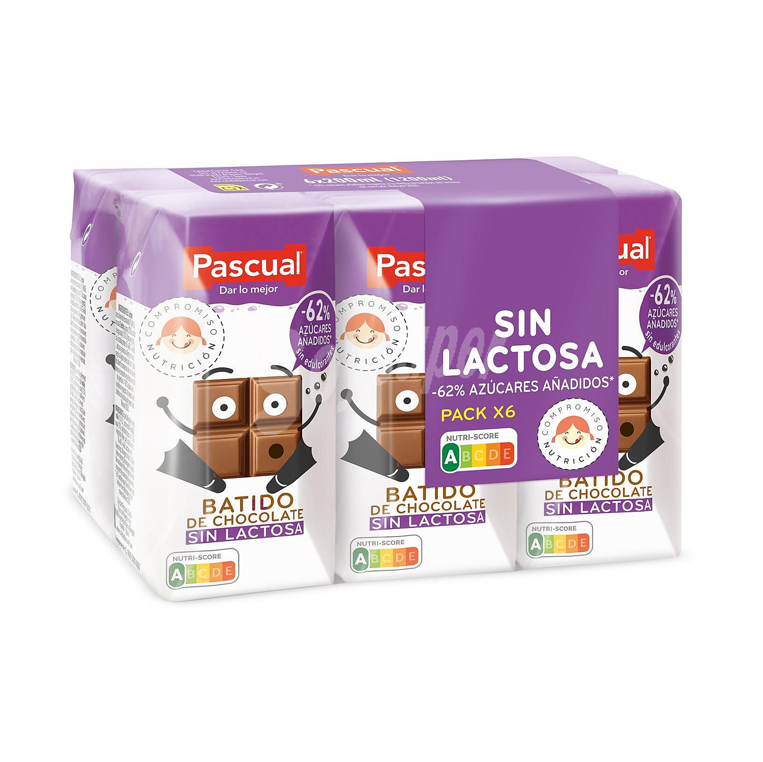 Batido de chocolate Pascual sin lactosa