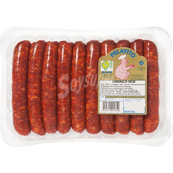 Longaniza roja de cerdo