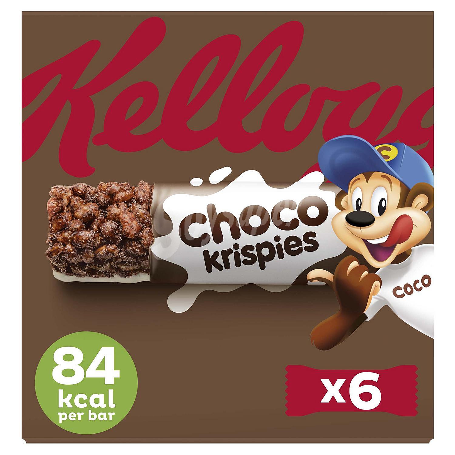 Barritas de cereales con chocolate kellogg´s choco krispie´s