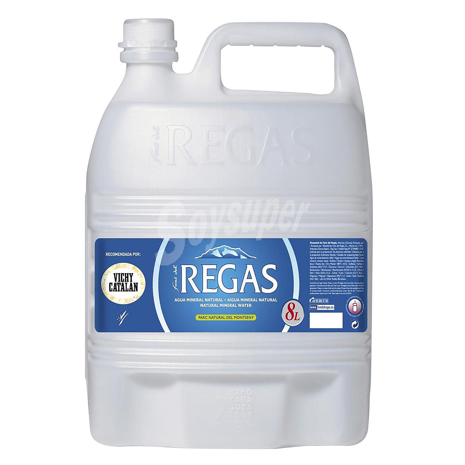 Agua mineral Regas natural