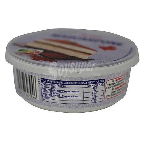 Producto alcampo Queso mascarpone producto alcampo