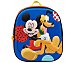 Mochila preescolar con relieve 3D color azul, mickey.