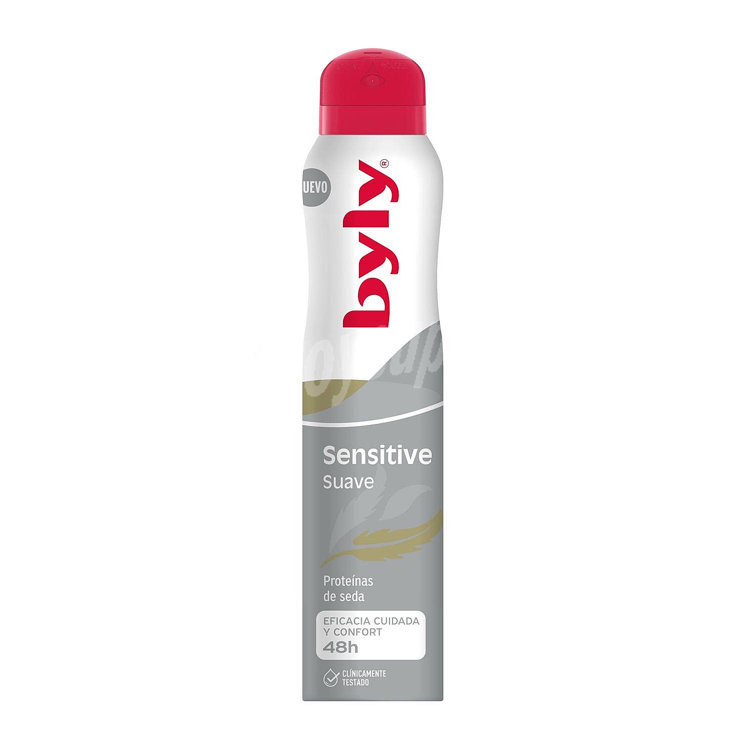 Desodorante en spray sensitive suave con seda hipoalergénico Byly