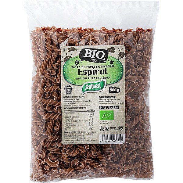 Bio espiral de espelta integral y ecológica envase 500 g