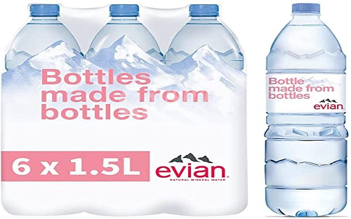 Evian Agua Mineral Natural Paquete