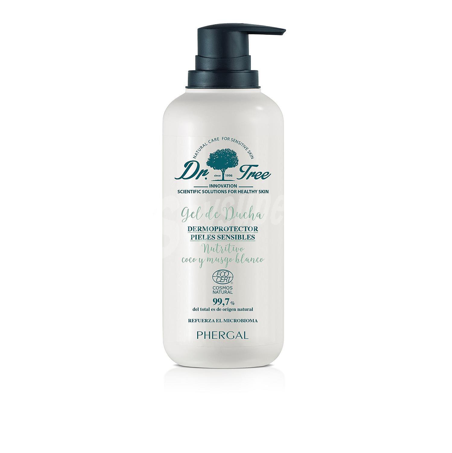 Gel de ducha nutritivo dermoprotector para pieles sensibles ecológico . Tree