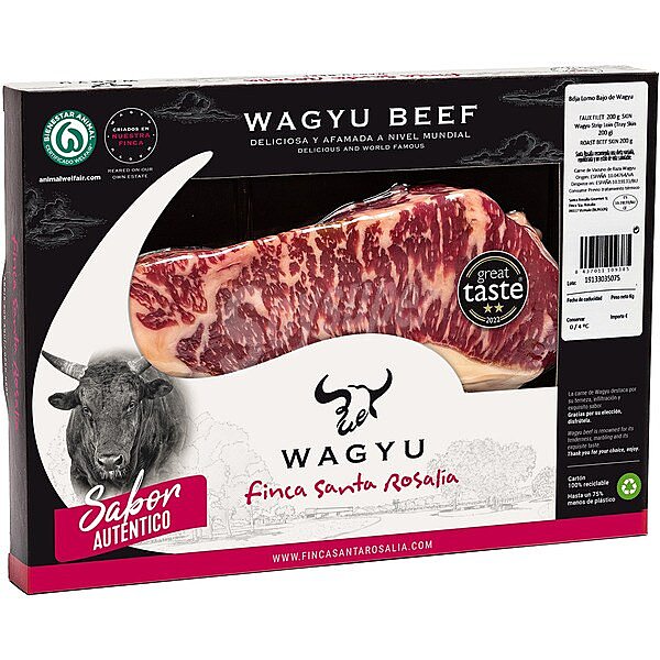 Lomo bajo de vacuno raza Wagyu