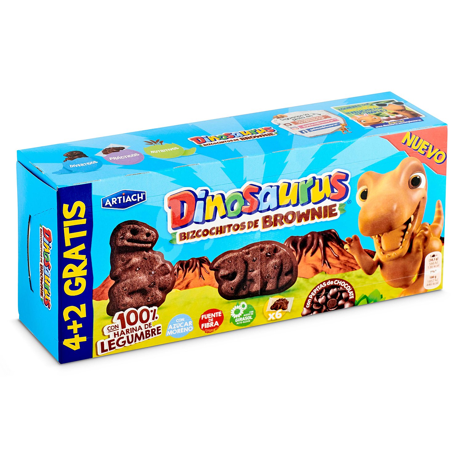 Dinosaurus bizcochitos de brownie 183 gr