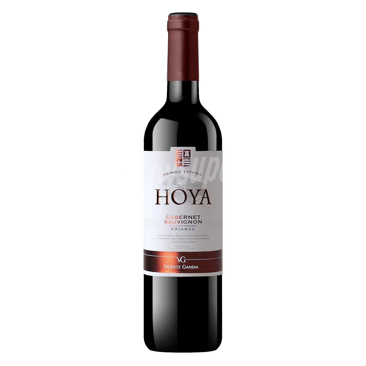 Vino tinto crianza cabernet sauvignon Hoya de Cadenas D.O. Utiel - Requena