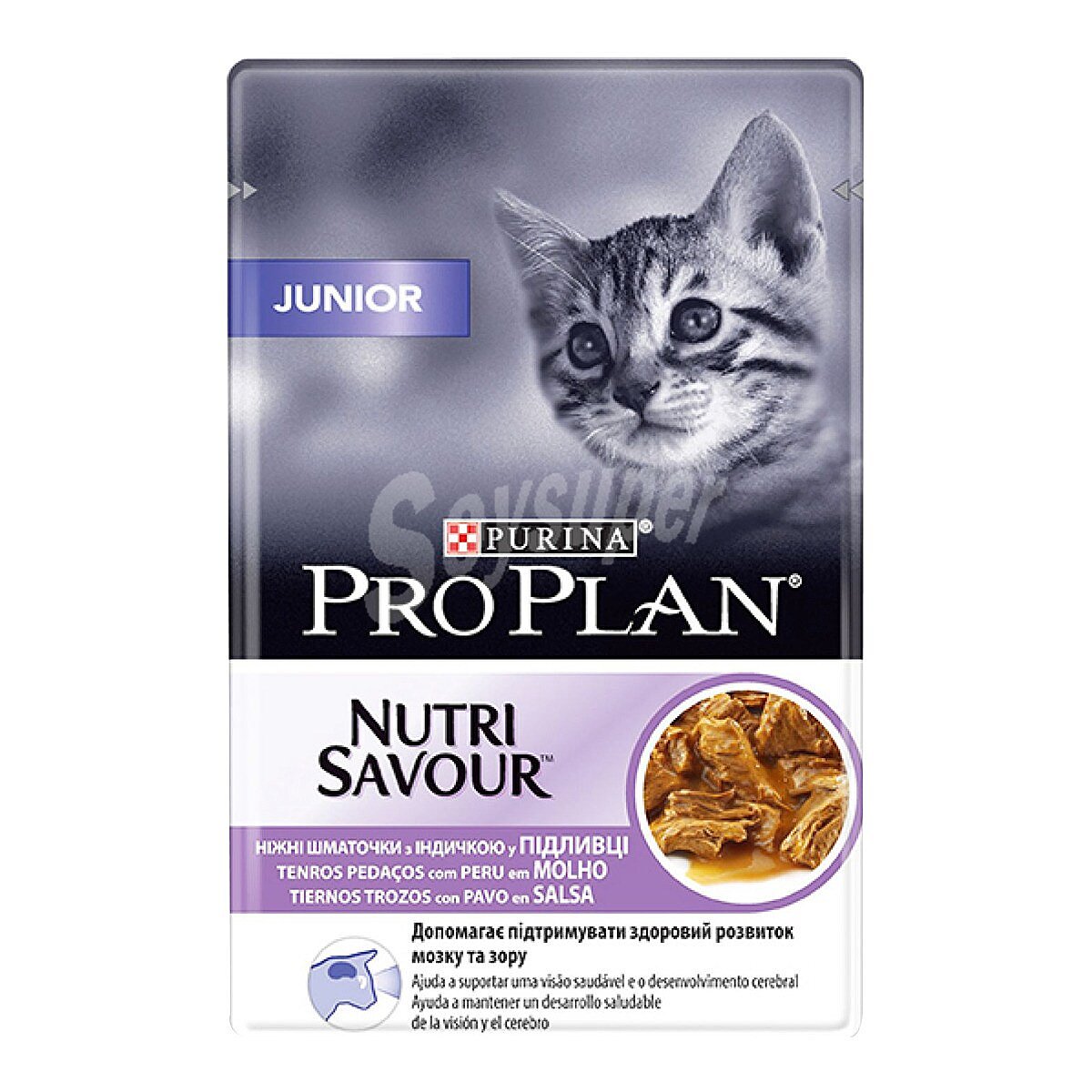 Nutri Savour Kitten comida húmeda en salsa para gatos cachorros con pavo