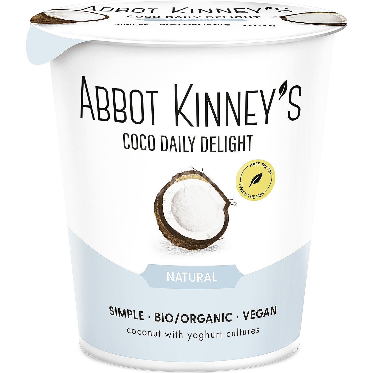 Yogur de coco natural daily delight ecológico Abbot Kinney kinney's