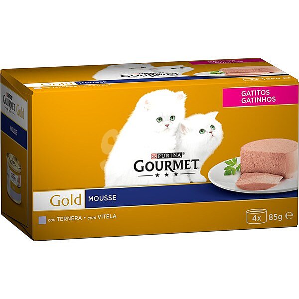 Purina Gourmet Mousse con Ternera para gatitos