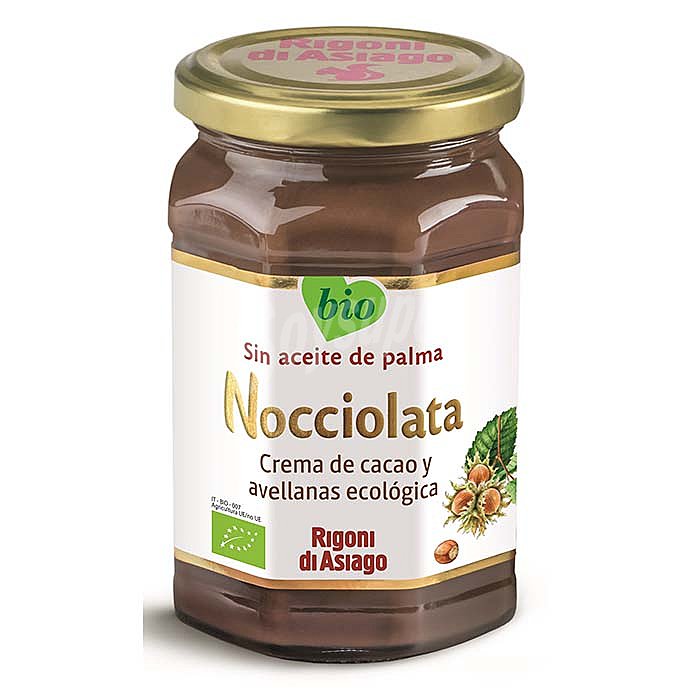 Crema de cacao y avellanas ecológica Nocciolata Rigoni