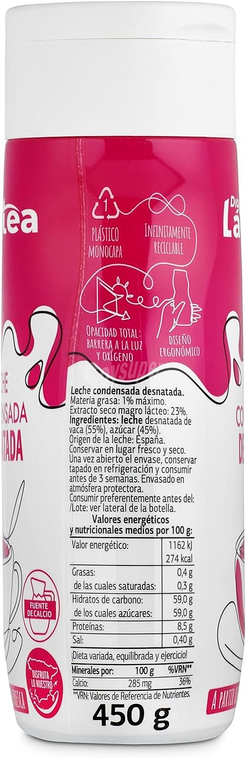 Leche condensada desnatada Dia Láctea