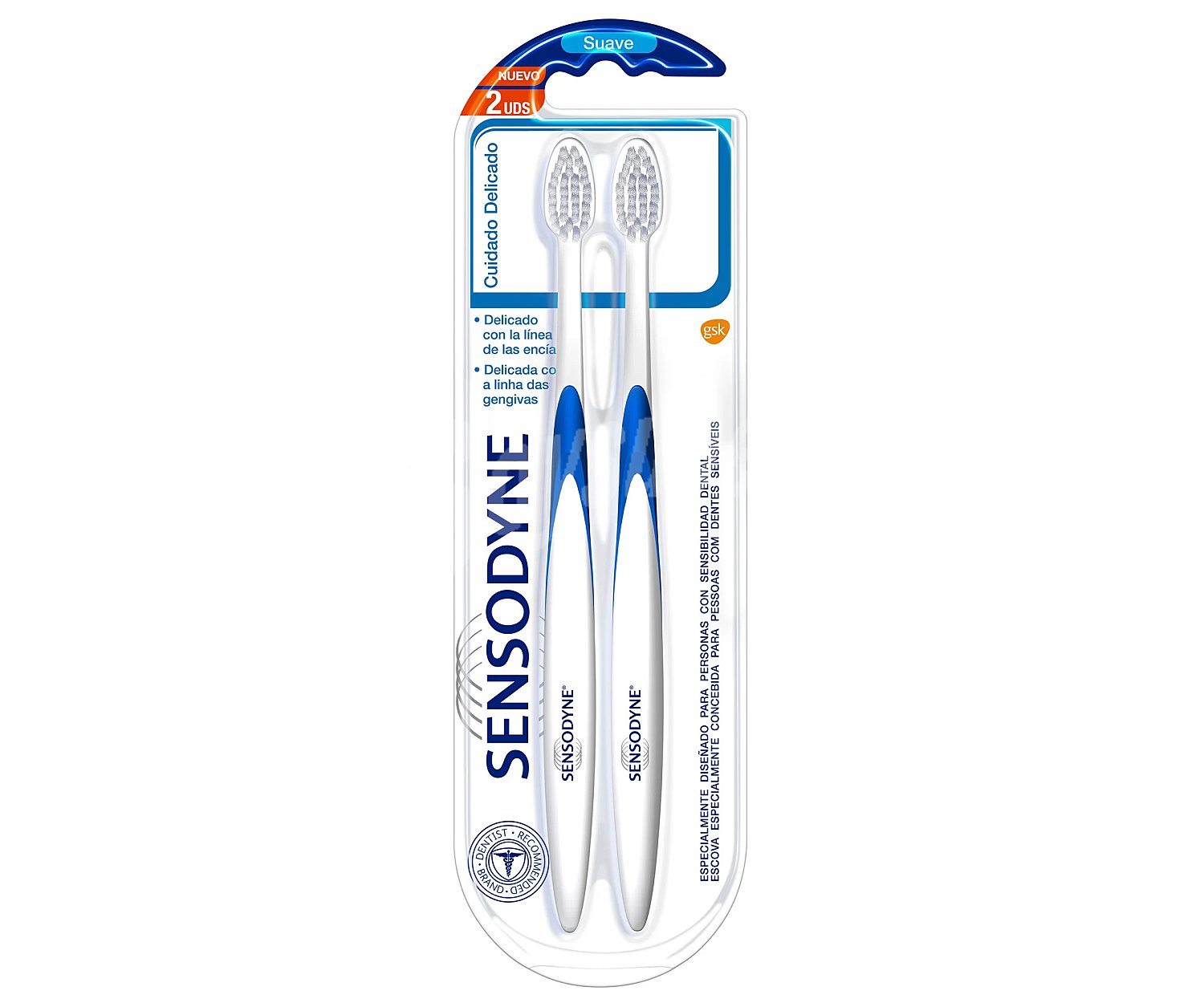 Sensodyne Cepillo de dientes con filamentos suaves, especial sensibilidad dental sensodyne Cuidado delicado