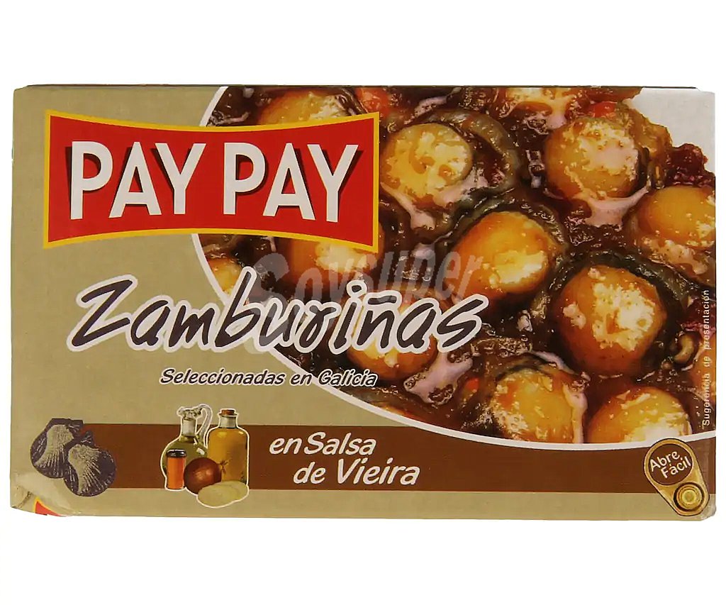 PAY PAY Zamburiñas en salsa de vieira PAY PAY