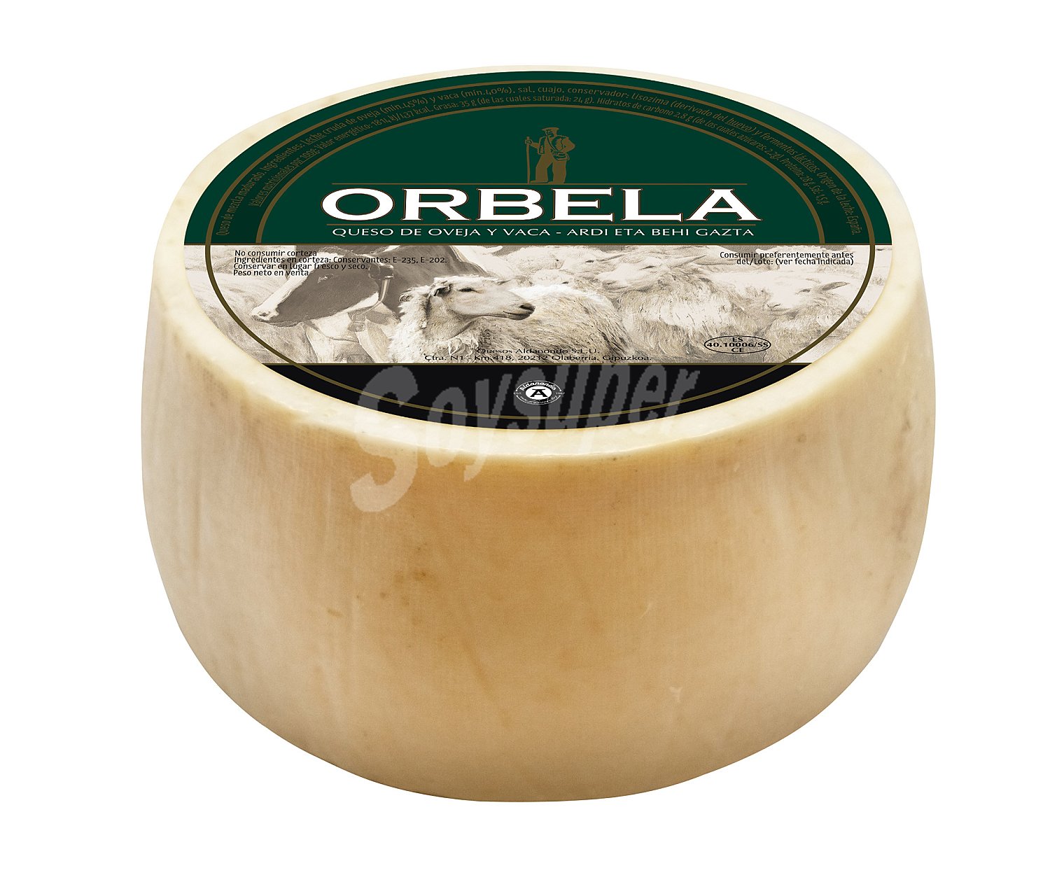 Queso mezcla curado (oveja y vaca) orbela