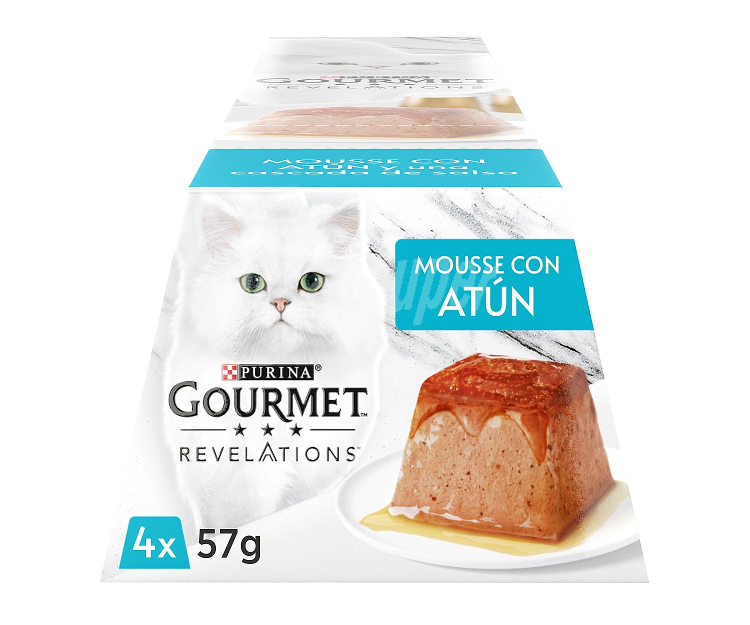 Purina gourmet Alimento gatos húmedo, mousse con atún purina gourmet