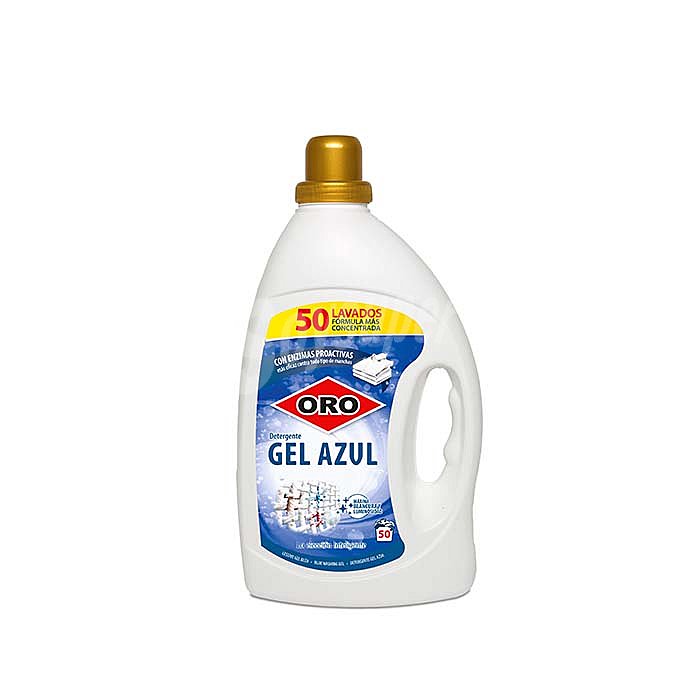 Detergente líquido gel azul