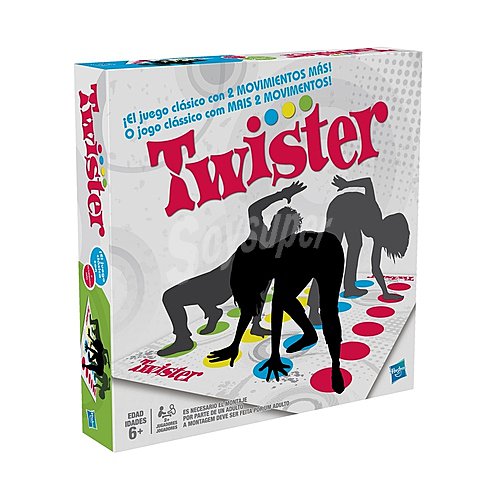 Juego de equilibrio Twister renovado, más de 2 jugadores hasbro